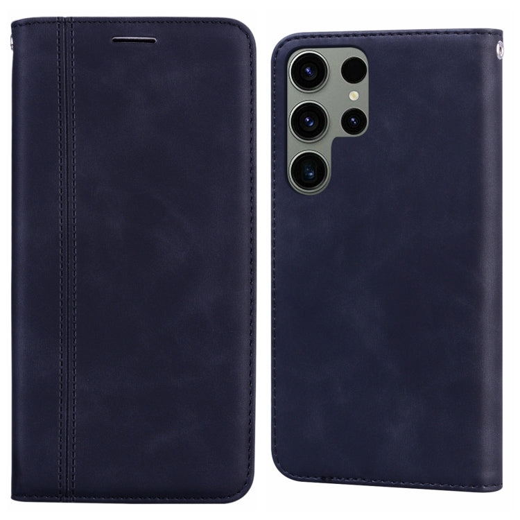 Frosted Business Magnetic Horizontal Flip PU Phone Case