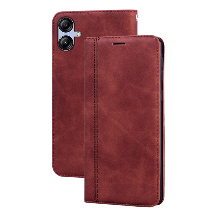 Frosted Business Magnetic Horizontal Flip PU Phone Case