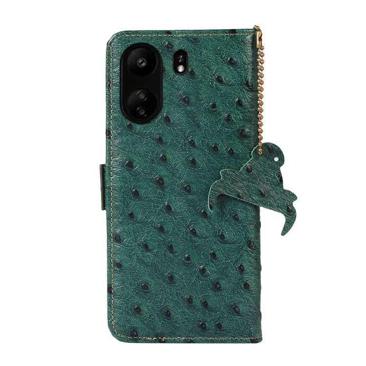Ostrich Pattern Genuine Leather RFID Phone Case, For Xiaomi Poco C65 / Redmi 13C, For Xiaomi Redmi 12, For Xiaomi Redmi Note 13R Pro, For Xiaomi 13T/Redmi K60 Ultra, For Xiaomi Redmi Note 13 Pro+
