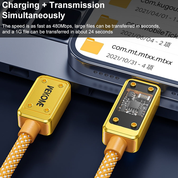 WK WDC-06i 2.4A USB to 8 Pin Digital Display Data Cable, Length: 1m, WDC-06i