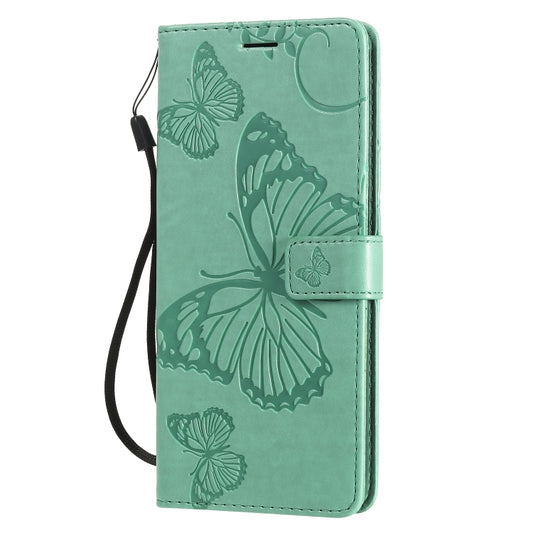 Elegant horizontal flip design with raised butterfly pattern protective phone case holder