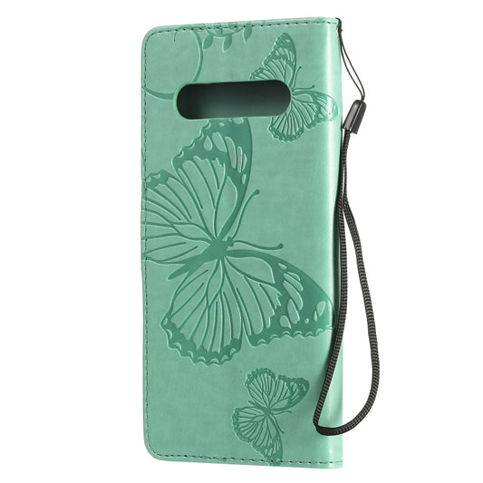 Textured 3D butterfly embossing detail on premium leather smartphone case for LG V60