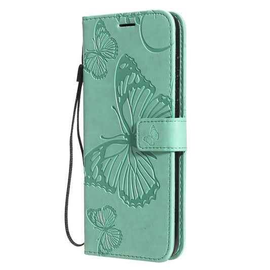 Detailed butterflies embossed pattern on premium leather wallet case Galaxy A11