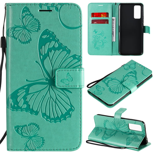 3D butterfly embossed leather flip case for Huawei Honor 30 and Honor Play 4T Pro with card slots