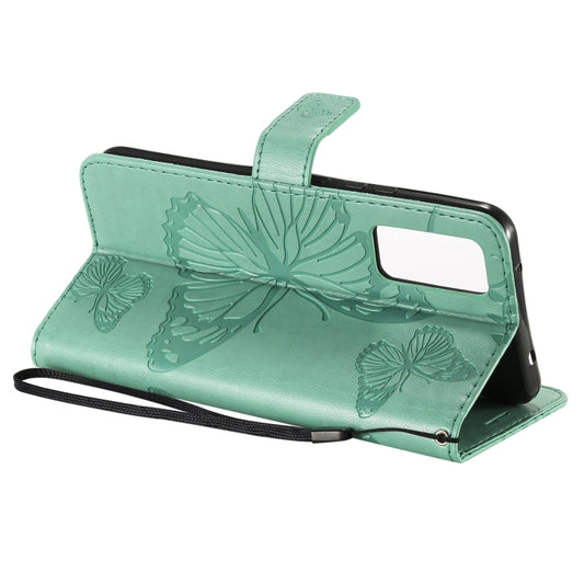 Butterfly textured leather case back panel with raised 3D embossing detail