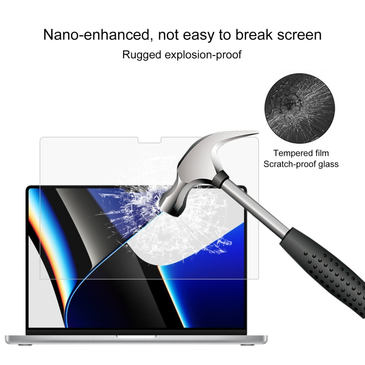 25pcs 9H Laptop Screen Explosion-proof Tempered Glass Protective Film, For MacBook Pro 16.2 inch A2485/A2780（25pcs）, For MacBook Pro 14.2 inch A2442/A2779（25pcs）