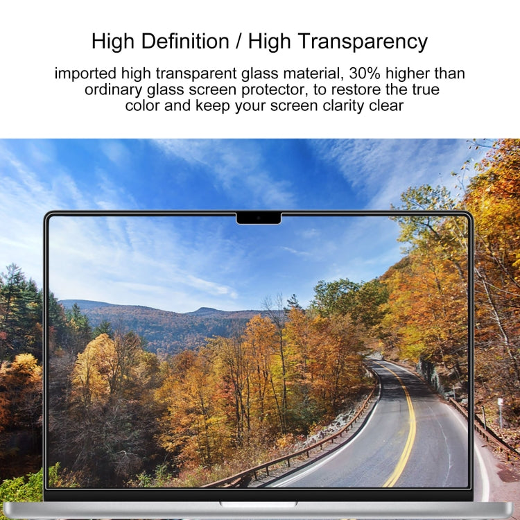 25pcs 9H Laptop Screen Explosion-proof Tempered Glass Protective Film, For MacBook Pro 16.2 inch A2485/A2780（25pcs）, For MacBook Pro 14.2 inch A2442/A2779（25pcs）