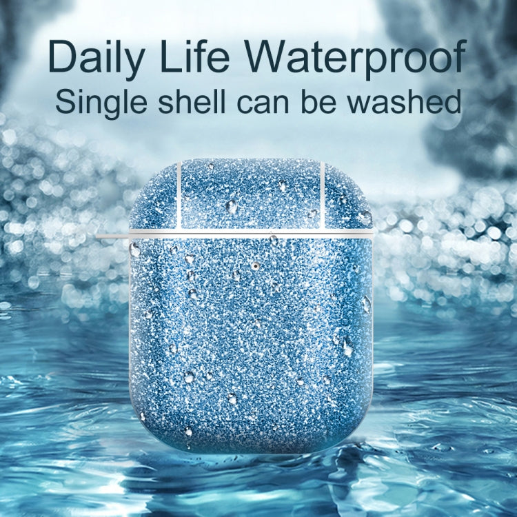 Glitter Powder Skin Texture PC TWS Earphone Case