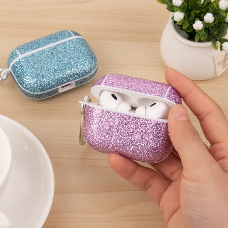 Glitter Powder Skin Texture PC TWS Earphone Case