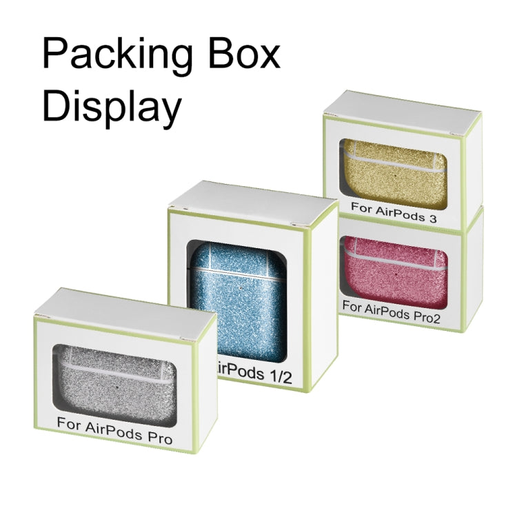 Glitter Powder Skin Texture PC TWS Earphone Case
