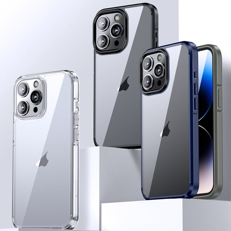 Ice Crystal Transparent PC + TPU Phone Case, For iPhone 15 Pro Max, For iPhone 15 Pro, For iPhone 15 Plus, For iPhone 15