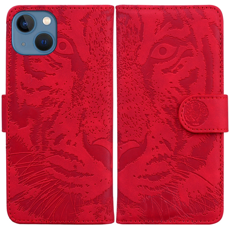 Tiger Embossing Pattern Leather Phone Case, For iPhone 16, For iPhone 15 Pro Max, For iPhone 15 Pro, For iPhone 15 Plus