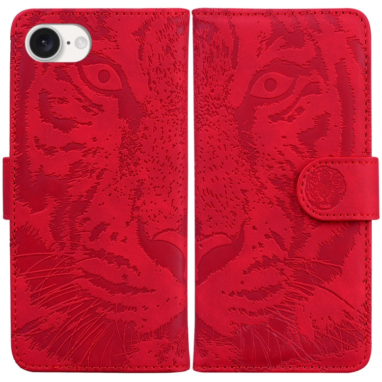 Tiger Embossing Pattern Leather Phone Case, iPhone 16e, For iPhone 16 Pro Max, For iPhone 16 Pro, For iPhone 16 Plus