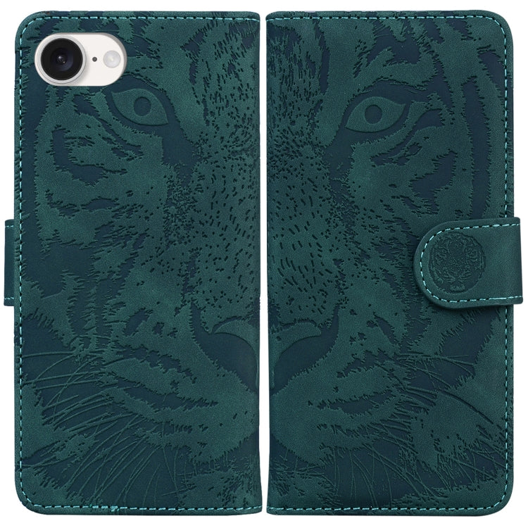 Tiger Embossing Pattern Leather Phone Case, iPhone 16e, For iPhone 16 Pro Max, For iPhone 16 Pro, For iPhone 16 Plus