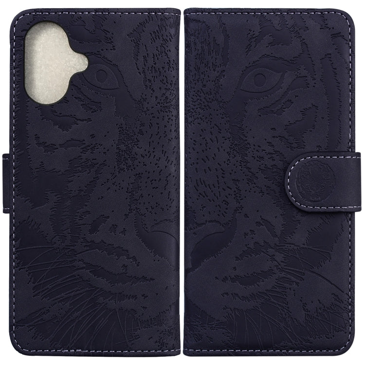 Tiger Embossing Pattern Leather Phone Case, iPhone 16e, For iPhone 16 Pro Max, For iPhone 16 Pro, For iPhone 16 Plus
