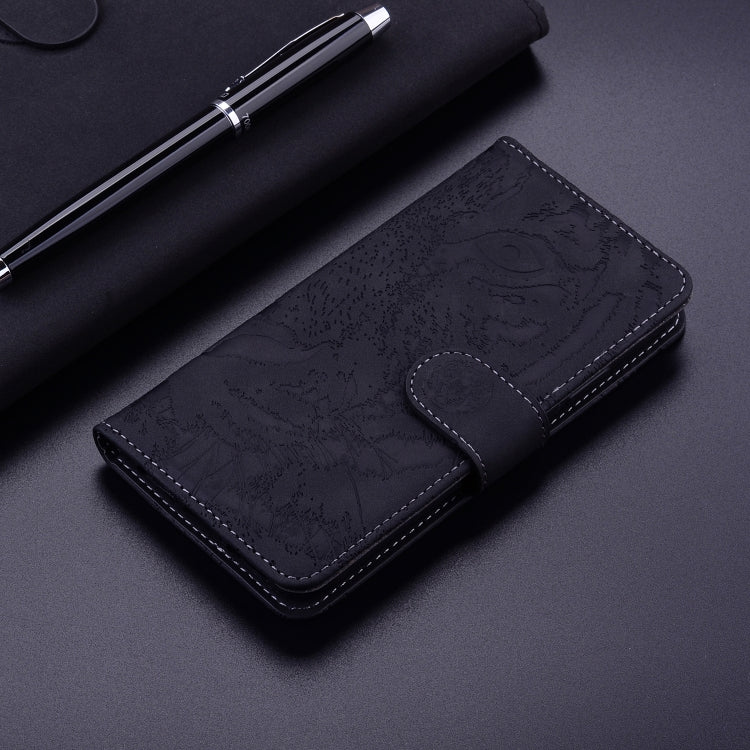 Tiger Embossing Pattern Leather Phone Case, For iPhone 16, For iPhone 15 Pro Max, For iPhone 15 Pro, For iPhone 15 Plus