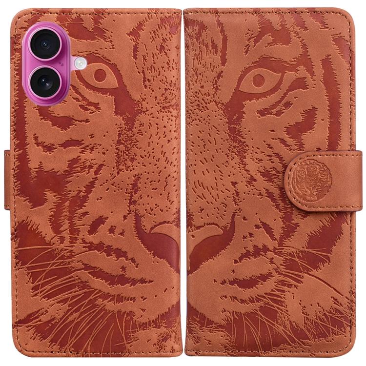 Tiger Embossing Pattern Leather Phone Case, For iPhone 17 Pro Max, For iPhone 17 Pro, For iPhone 17, For iPhone 17 Air