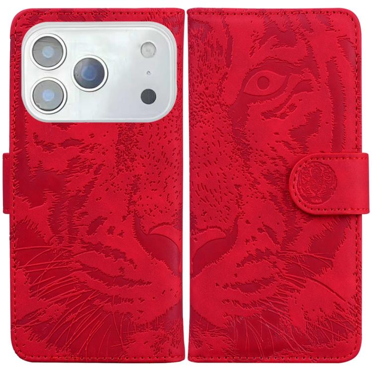 Tiger Embossing Pattern Leather Phone Case, For iPhone 17 Pro Max, For iPhone 17 Pro, For iPhone 17, For iPhone 17 Air