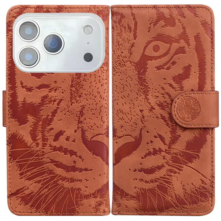 Tiger Embossing Pattern Leather Phone Case, For iPhone 17 Pro Max, For iPhone 17 Pro, For iPhone 17, For iPhone 17 Air