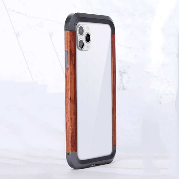 R-JUST Metal + Wood Frame Protective Case, For iPhone 11 Pro, For iPhone X / XS