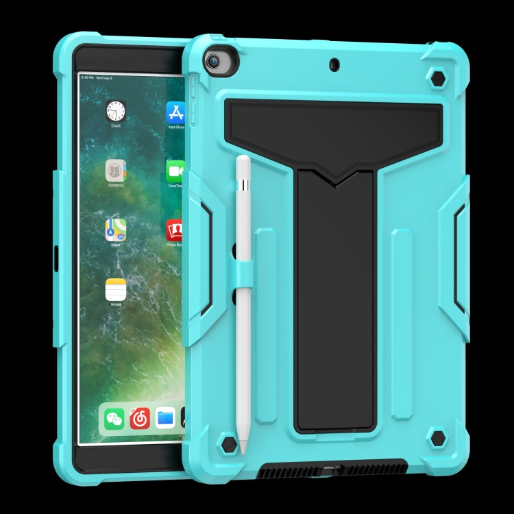 Étui de protection plat en silicone et PC antichoc avec support en T, couleur contrastée, pour iPad 10.2/iPad Pro 10.5, Samsung Galaxy Tab A8.4 (2020) T307, Samsung Galaxy Tab A8.0 (2019) T290