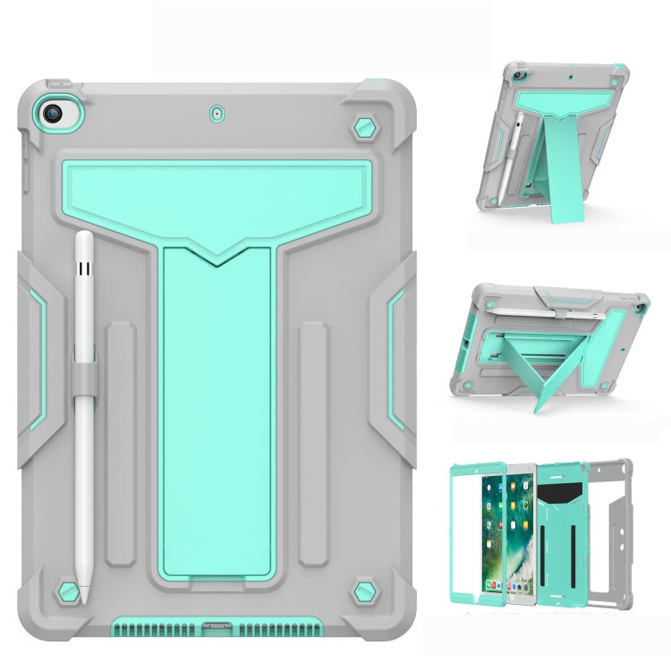 Étui de protection plat en silicone et PC antichoc avec support en T, couleur contrastée, pour iPad 10.2/iPad Pro 10.5, Samsung Galaxy Tab A8.4 (2020) T307, Samsung Galaxy Tab A8.0 (2019) T290