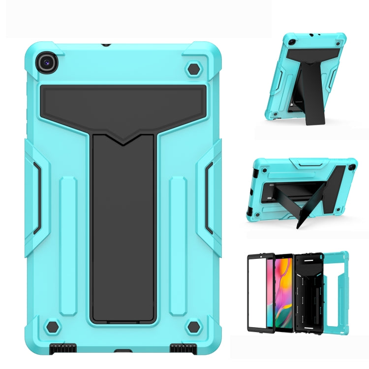 T-shaped Bracket Contrast Color Shockproof PC + Silicone Flat Protective Case, For iPad 10.2 / iPad Pro 10.5, For Samsung Galaxy Tab A8.4 (2020) T307