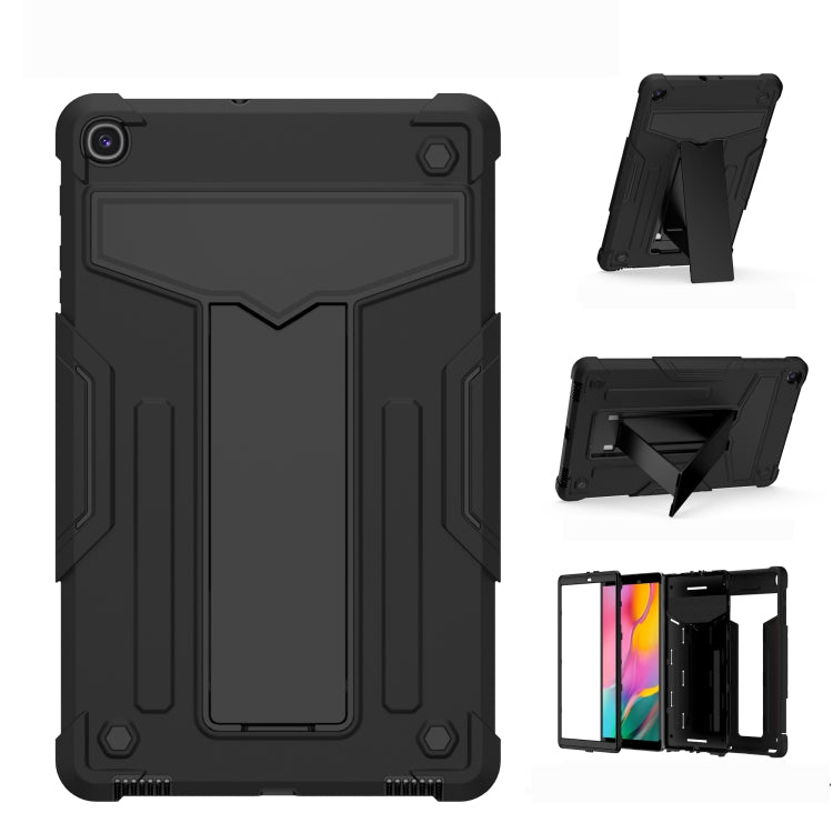 Étui de protection plat en silicone et PC antichoc avec support en T, couleur contrastée, pour iPad 10.2/iPad Pro 10.5, Samsung Galaxy Tab A8.4 (2020) T307, Samsung Galaxy Tab A8.0 (2019) T290