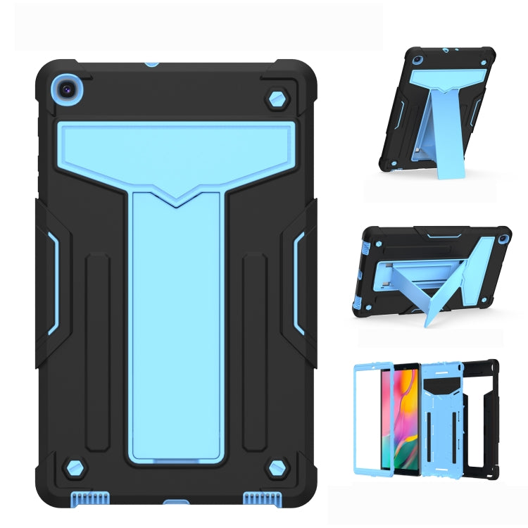 Étui de protection plat en silicone et PC antichoc avec support en T, couleur contrastée, pour iPad 10.2/iPad Pro 10.5, Samsung Galaxy Tab A8.4 (2020) T307, Samsung Galaxy Tab A8.0 (2019) T290