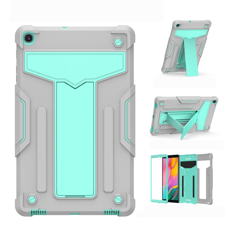 Étui de protection plat en silicone et PC antichoc avec support en T, couleur contrastée, pour iPad 10.2/iPad Pro 10.5, Samsung Galaxy Tab A8.4 (2020) T307, Samsung Galaxy Tab A8.0 (2019) T290