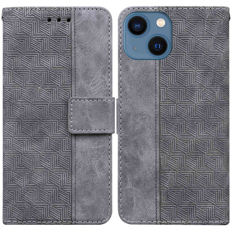 Geometric Embossed Leather Phone Case, For iPhone 16, For iPhone 15 Pro Max, For iPhone 15 Pro, For iPhone 15 Plus