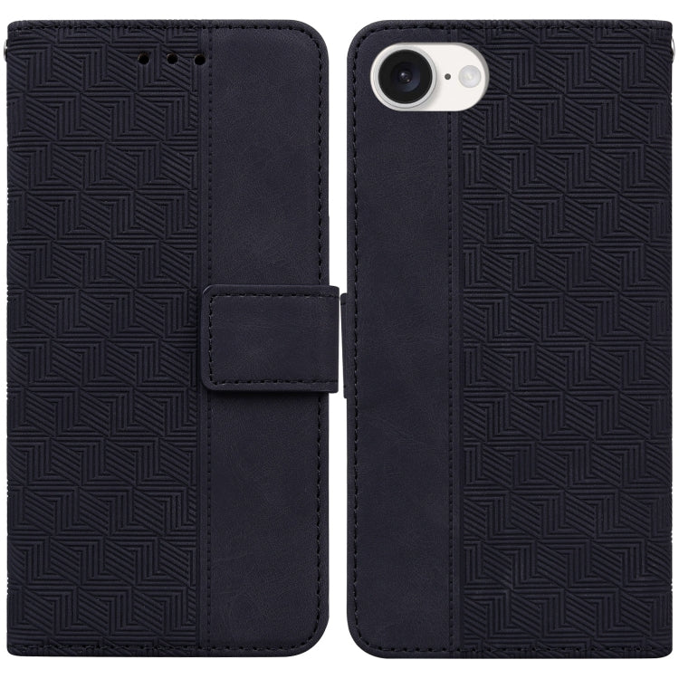 Geometric Embossed Leather Phone Case, For iPhone 17 Pro Max, For iPhone 17 Pro, For iPhone 17, For iPhone 17 Air