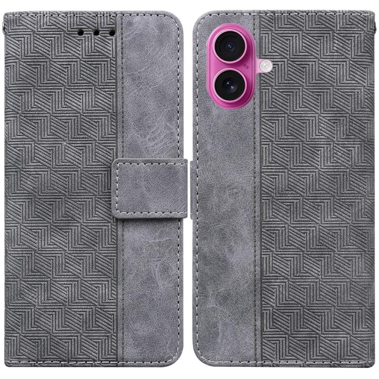 Geometric Embossed Leather Phone Case, For iPhone 17 Pro Max, For iPhone 17 Pro, For iPhone 17, For iPhone 17 Air