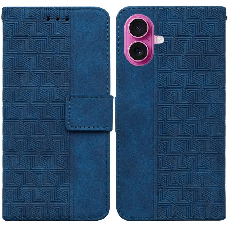 Geometric Embossed Leather Phone Case, For iPhone 17 Pro Max, For iPhone 17 Pro, For iPhone 17, For iPhone 17 Air
