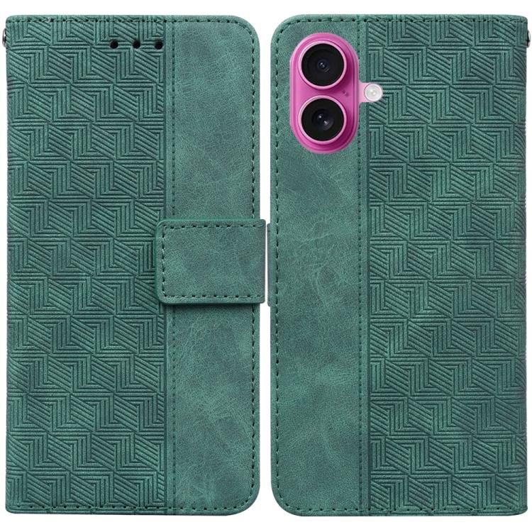 Geometric Embossed Leather Phone Case, For iPhone 17 Pro Max, For iPhone 17 Pro, For iPhone 17, For iPhone 17 Air
