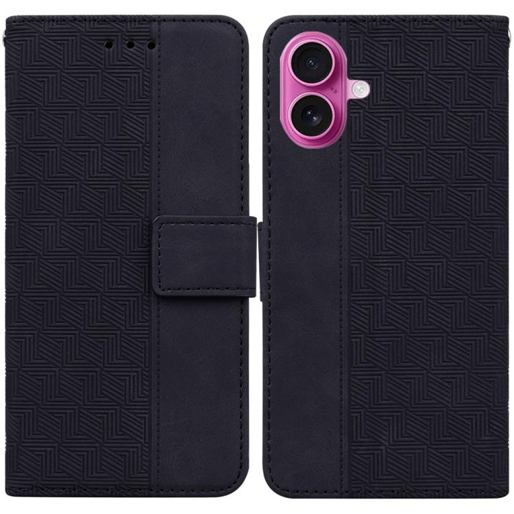 Geometric Embossed Leather Phone Case, For iPhone 17 Pro Max, For iPhone 17 Pro, For iPhone 17, For iPhone 17 Air