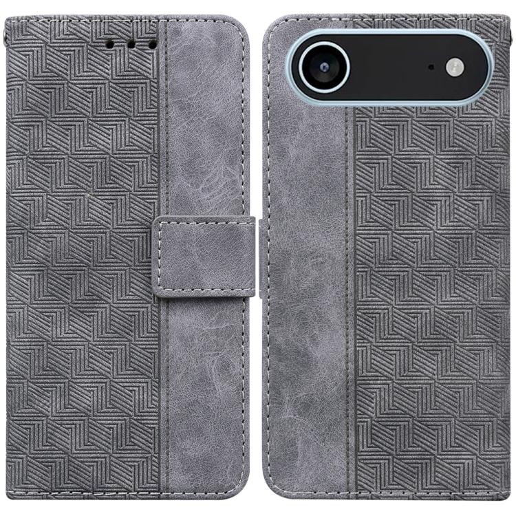 Geometric Embossed Leather Phone Case, For iPhone 17 Pro Max, For iPhone 17 Pro, For iPhone 17, For iPhone 17 Air