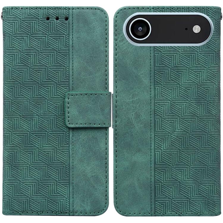 Geometric Embossed Leather Phone Case, For iPhone 17 Pro Max, For iPhone 17 Pro, For iPhone 17, For iPhone 17 Air