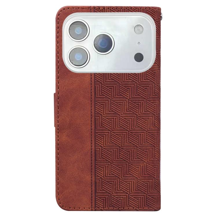 Geometric Embossed Leather Phone Case, For iPhone 17 Pro Max, For iPhone 17 Pro, For iPhone 17, For iPhone 17 Air