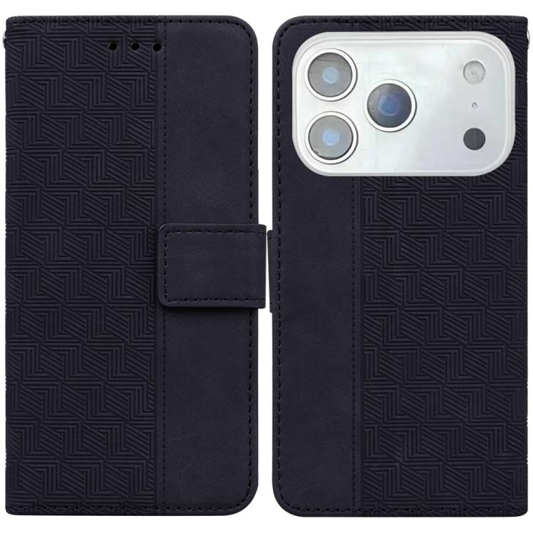 Geometric Embossed Leather Phone Case, For iPhone 17 Pro Max, For iPhone 17 Pro, For iPhone 17, For iPhone 17 Air
