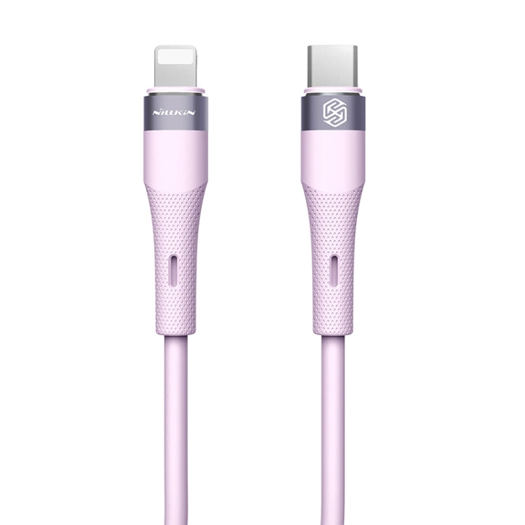 Nillkin 2.4A USB-C/Type-C to 8 Pin Silicone Data Cable, Length: 1.2m, Type-C to 8 Pin