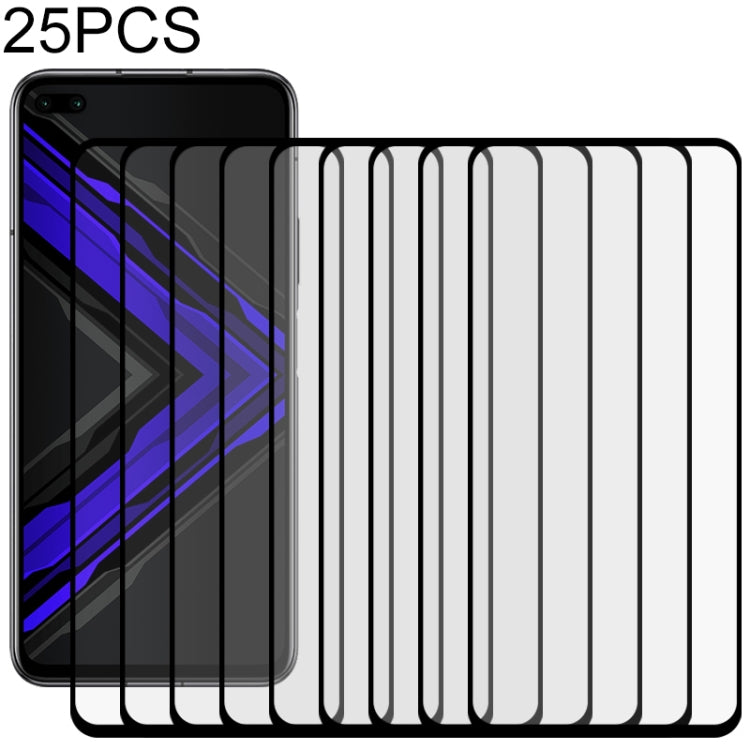 25 PCS Full Glue Full Screen Tempered Glass Film