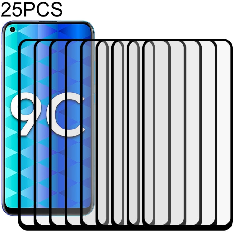 25 PCS Full Glue Full Screen Tempered Glass Film