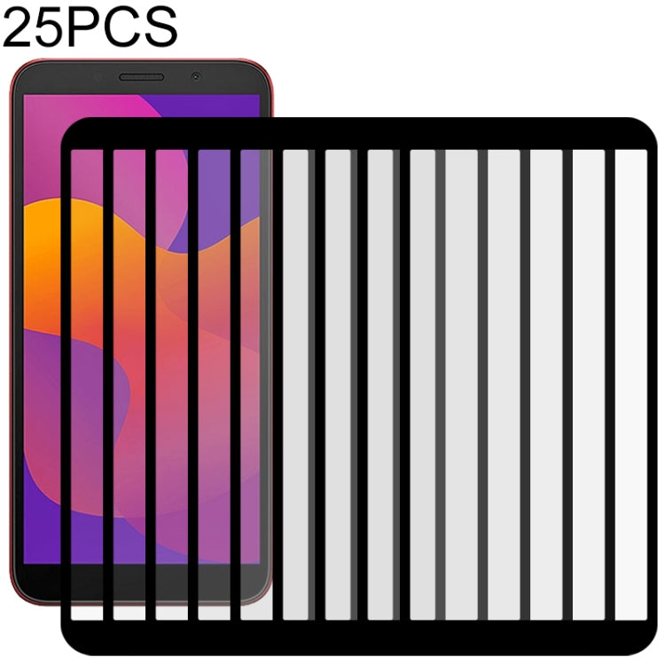 25 PCS Full Glue Full Screen Tempered Glass Film