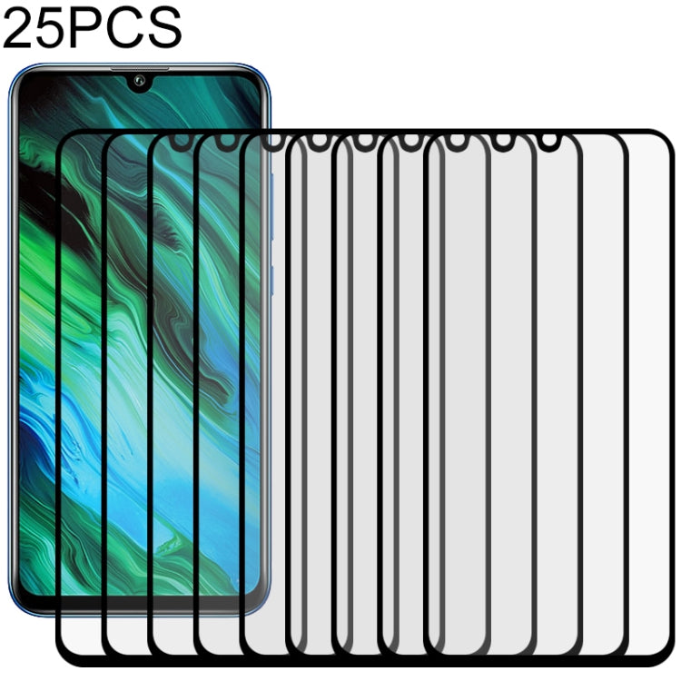 25 PCS Full Glue Full Screen Tempered Glass Film