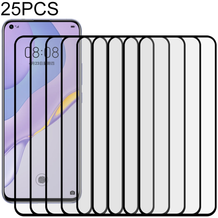 Film de verre trempé plein écran 25 pièces, pour Alcatel 7, pour Huawei Honor Play4 Pro, pour Huawei Honor 9C, pour Huawei Honor 9S, pour Huawei Honor 9X Lite, pour Huawei Honor 20e, pour Huawei Honor 30 Pro, pour Huawei Honor X10, pour Huawei Nova 7 5G