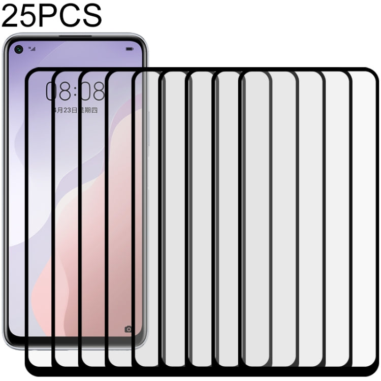 25 PCS Full Glue Full Screen Tempered Glass Film