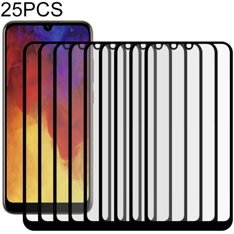 25 PCS Full Glue Full Screen Tempered Glass Film