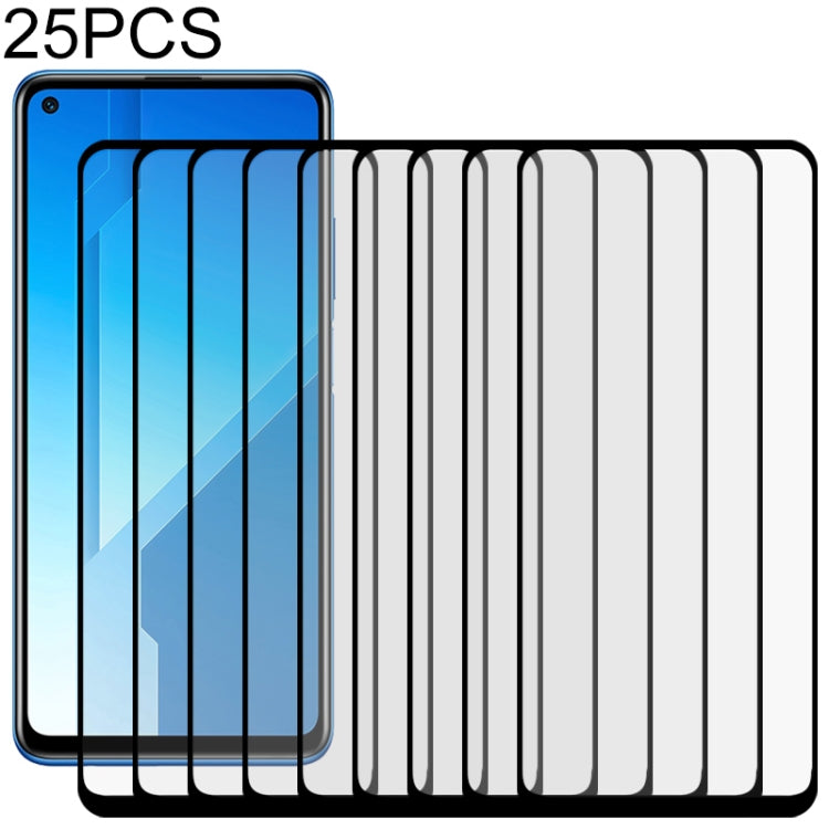 Film de verre trempé plein écran 25 pièces, pour Alcatel 7, pour Huawei Honor Play4 Pro, pour Huawei Honor 9C, pour Huawei Honor 9S, pour Huawei Honor 9X Lite, pour Huawei Honor 20e, pour Huawei Honor 30 Pro, pour Huawei Honor X10, pour Huawei Nova 7 5G