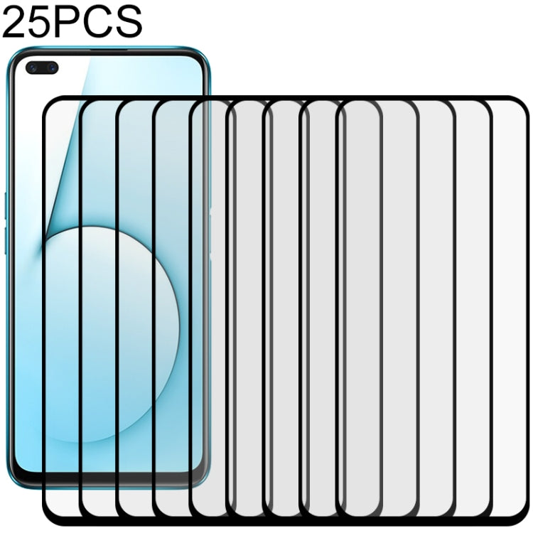 25 PCS Full Glue Full Screen Tempered Glass Film